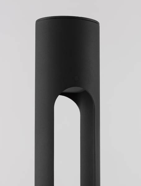 Wegeleuchte Ellery Aluminium - Schwarz - Höhe: 80 cm