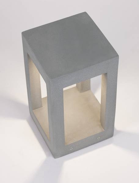 Padverlichting Bev keramiek - grijs - Hoogte: 35 cm