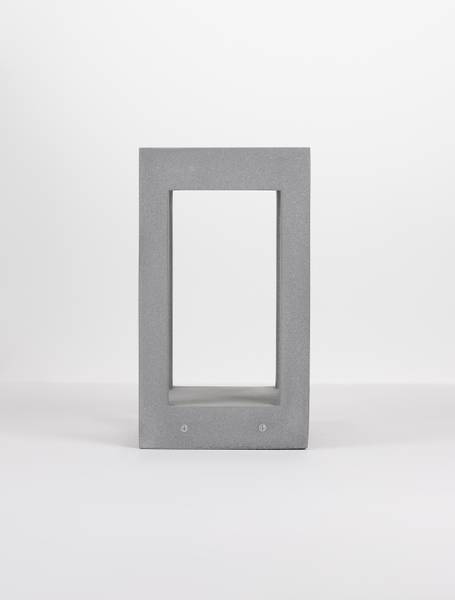 Padverlichting Bev keramiek - grijs - Hoogte: 35 cm