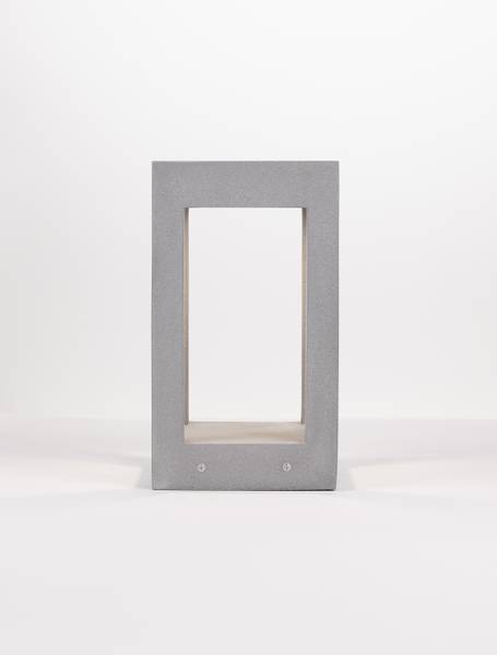 Padverlichting Bev keramiek - grijs - Hoogte: 35 cm
