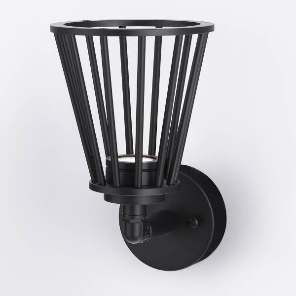 Außenwandleuchte Carina Aluminium - Schwarz