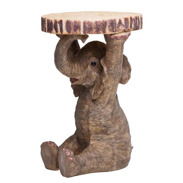 Tavolino Animal - Elefante Beige / Grigio