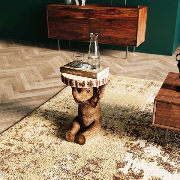 Tavolino Animal - Elefante Beige / Grigio