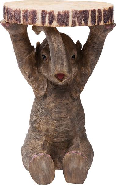 Tavolino Animal - Elefante Beige / Grigio