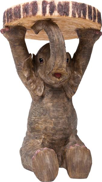 Tavolino Animal - Elefante Beige / Grigio