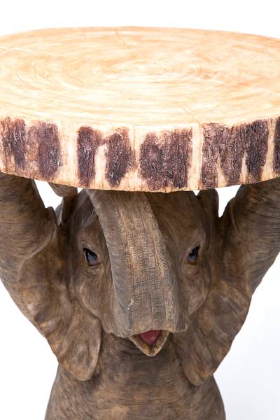 Tavolino Animal - Elefante Beige / Grigio
