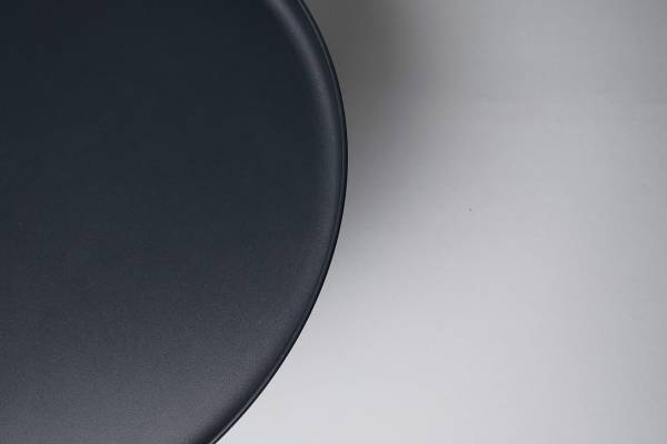 Beistelltisch Bottiglia - 60 cm Metall / Glas - Schwarz / Grau