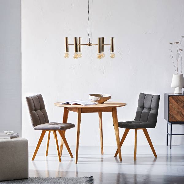 Tavolo da pranzo legno massello KULEVE Rovere massello