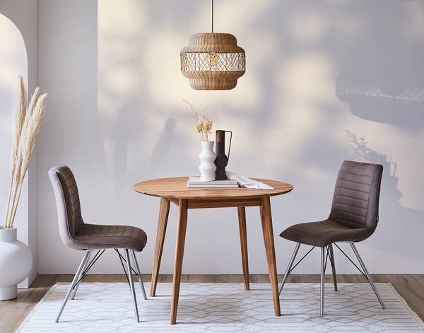 Tavolo da pranzo legno massello KULEVE Rovere massello