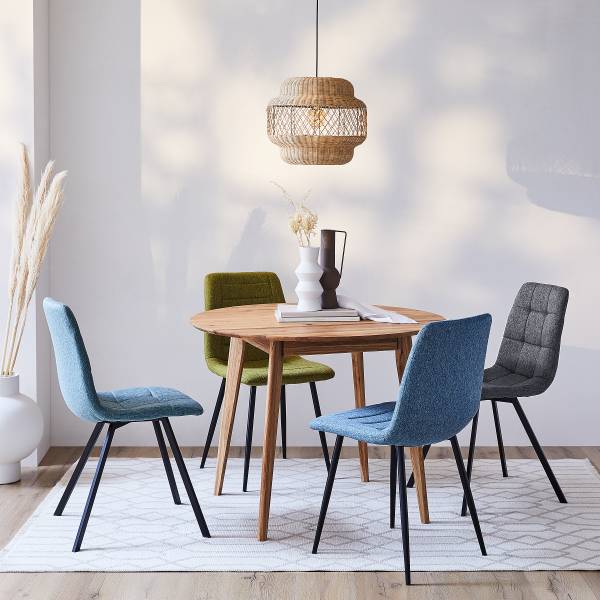 Tavolo da pranzo legno massello KULEVE Rovere massello