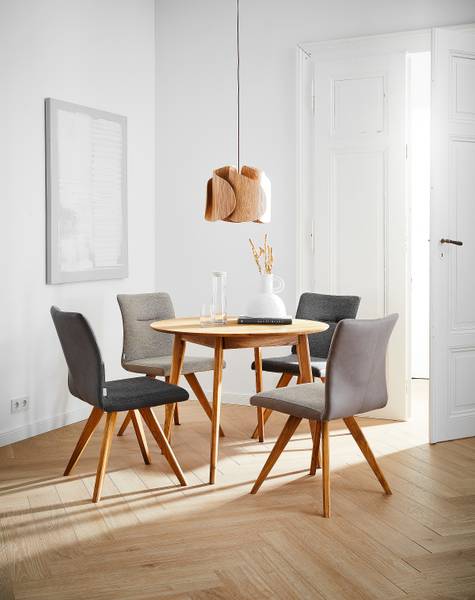 Tavolo da pranzo legno massello KULEVE Rovere massello