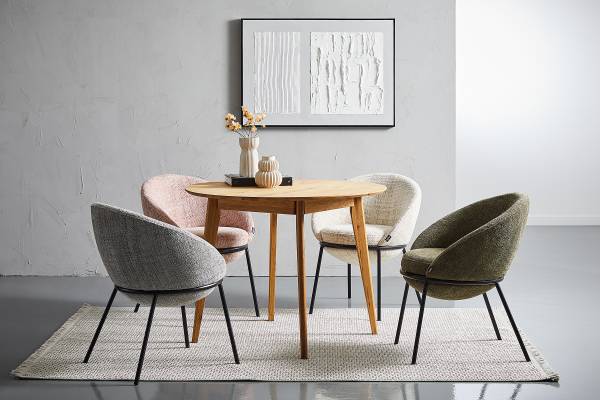 Tavolo da pranzo legno massello KULEVE Rovere massello