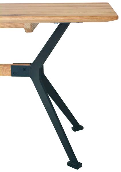 Panca in legno massello MOMALE Rovere massello / acciaio