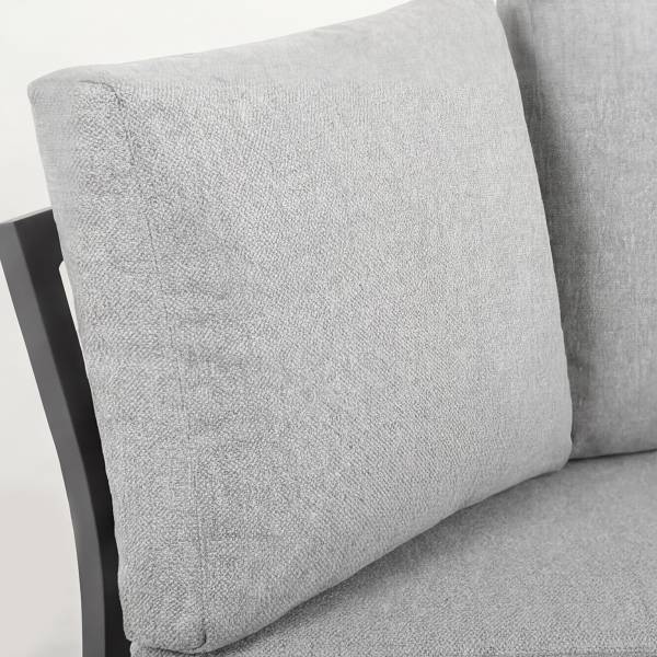 Daybed Nestro Aluminium / Webstoff - Grau