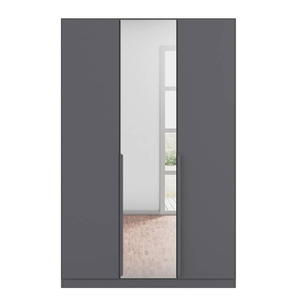 Armoire à portes battantes Quadra miroir Largeur : 136 cm
