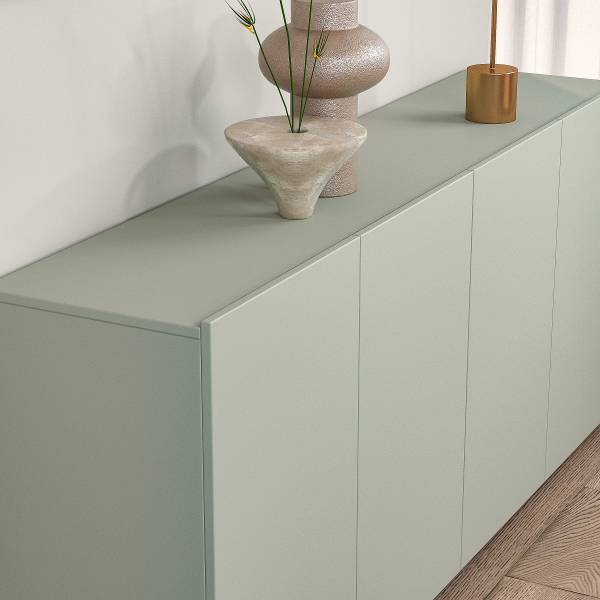 Dressoir Dachan salie - Breedte: 180 cm