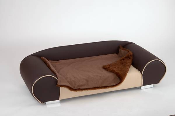 Ligdekentje voor honden Ruby Gr.2 polyester - bruin