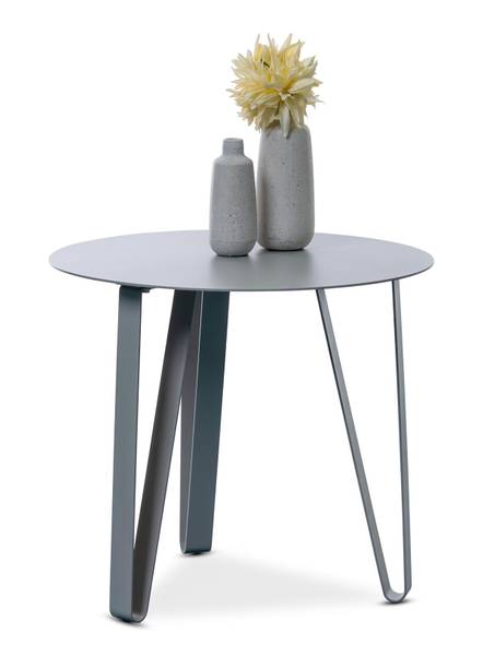 Bijzettafel Modote metaal - lichtgrijs