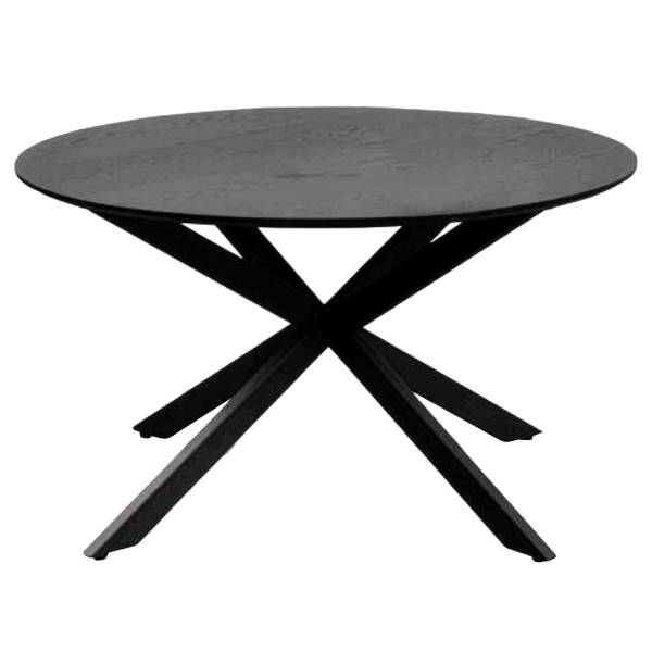 Tavolino da salotto Sehdai Effetto marmo nero / Nero