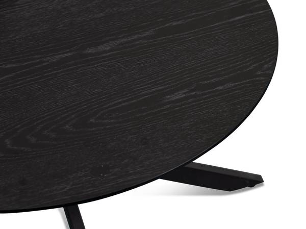 Tavolino da salotto Sehdai Effetto marmo nero / Nero