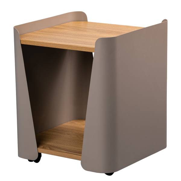 Tavolino da salotto quadrato Sinbuk Effetto rovere Artisan / Tortora