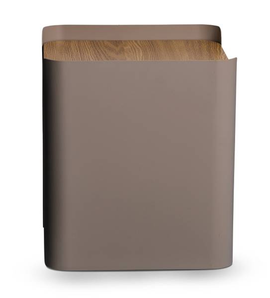 Tavolino da salotto quadrato Sinbuk Effetto rovere Artisan / Tortora