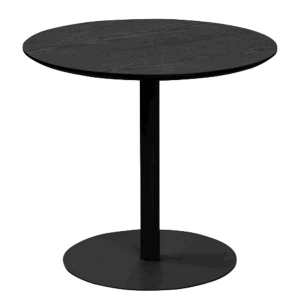 Tavolino da salotto Maysir - 48 cm Effetto frassino nero / Nero