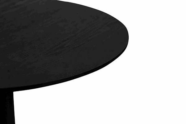 Tavolino da salotto Maysir - 48 cm Effetto frassino nero / Nero