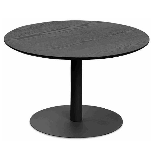 Tavolino da salotto Maysir - 60 cm Effetto frassino nero / Nero