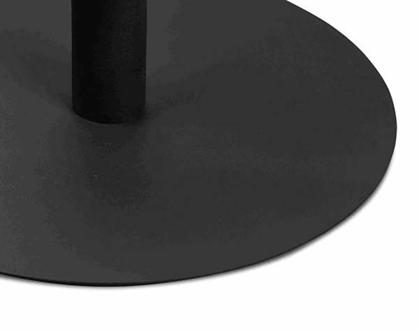 Tavolino da salotto Maysir - 60 cm Effetto frassino nero / Nero