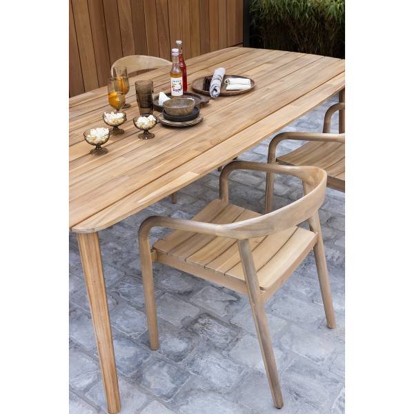 Tavolo da giardino Tobulo Acacia massello