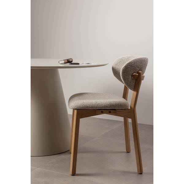 Set di 2 sedie da pranzo Henina Color grigio chiaro