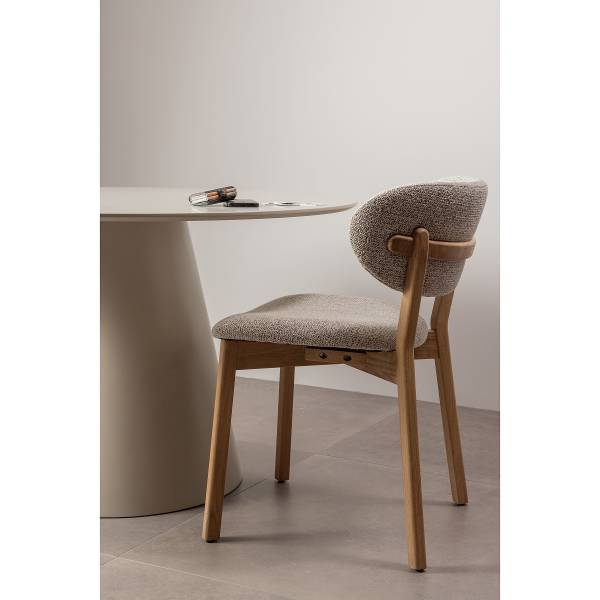 Set di 2 sedie da pranzo Henina Color grigio chiaro