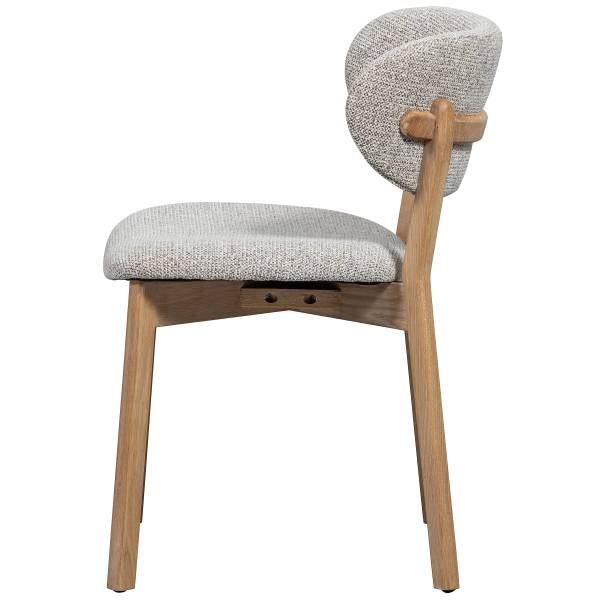 Set di 2 sedie da pranzo Henina Color grigio chiaro