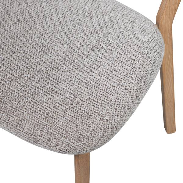 Set di 2 sedie da pranzo Henina Color grigio chiaro