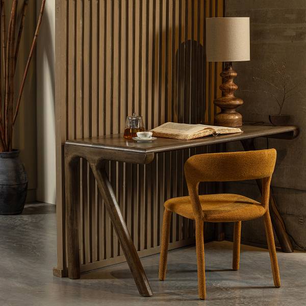Massiver Schreibtisch Iobela Mango massiv