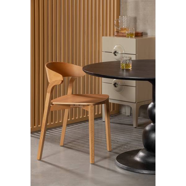 Set di 2 sedie da pranzo Mukoke Legno di betulla parzialmente massello