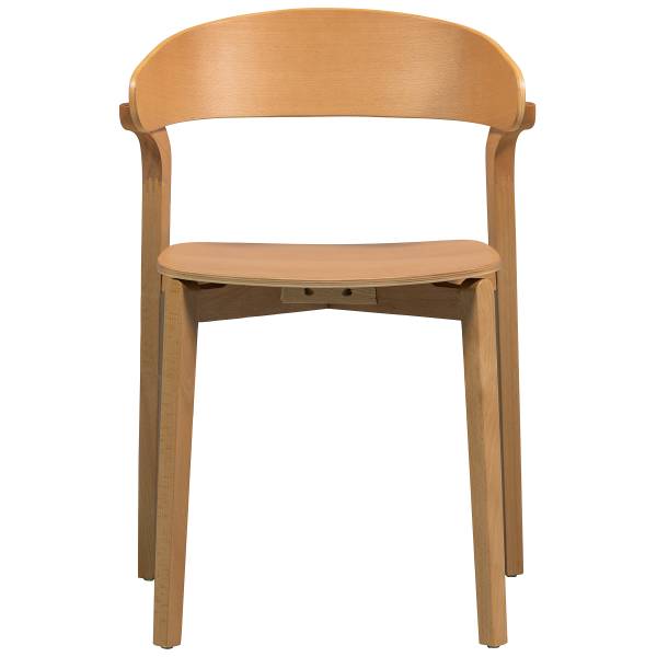 Set di 2 sedie da pranzo Mukoke Legno di betulla parzialmente massello