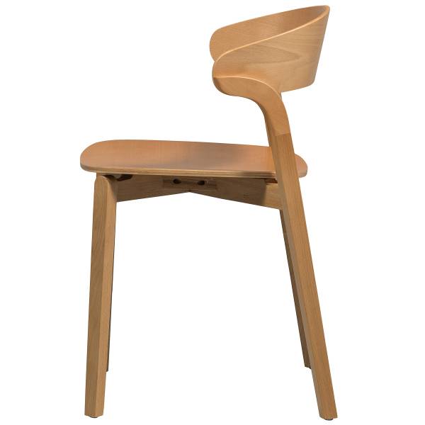 Set di 2 sedie da pranzo Mukoke Legno di betulla parzialmente massello