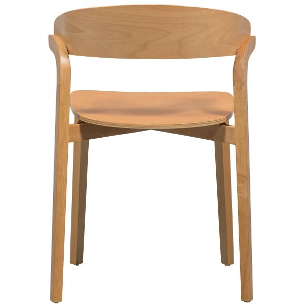 Set di 2 sedie da pranzo Mukoke Legno di betulla parzialmente massello