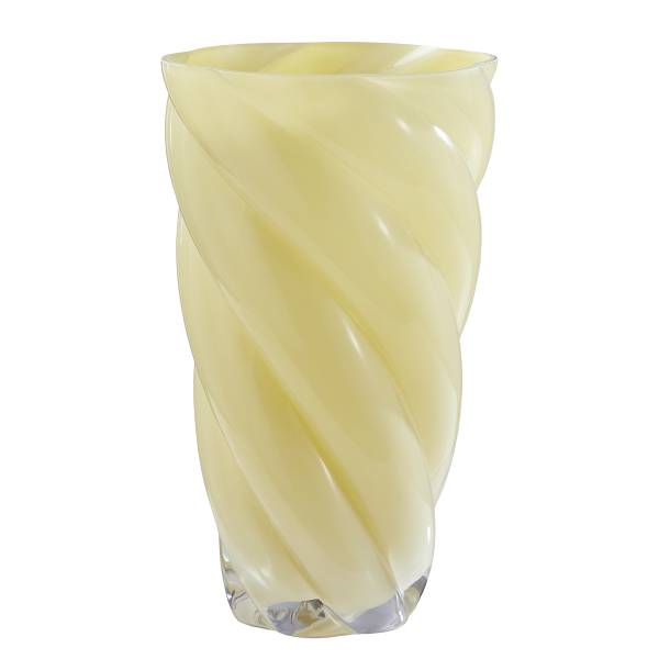 Vaso SWIRL Vetro - Giallo pastello