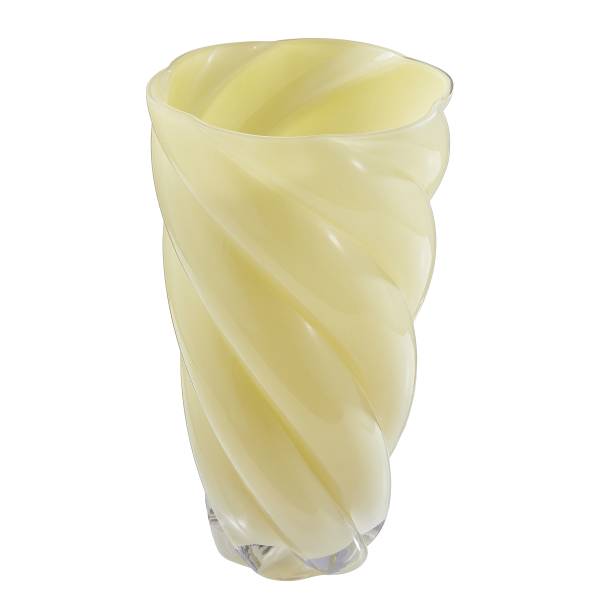 Vaso SWIRL Vetro - Giallo pastello