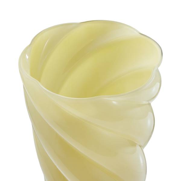 Vaso SWIRL Vetro - Giallo pastello