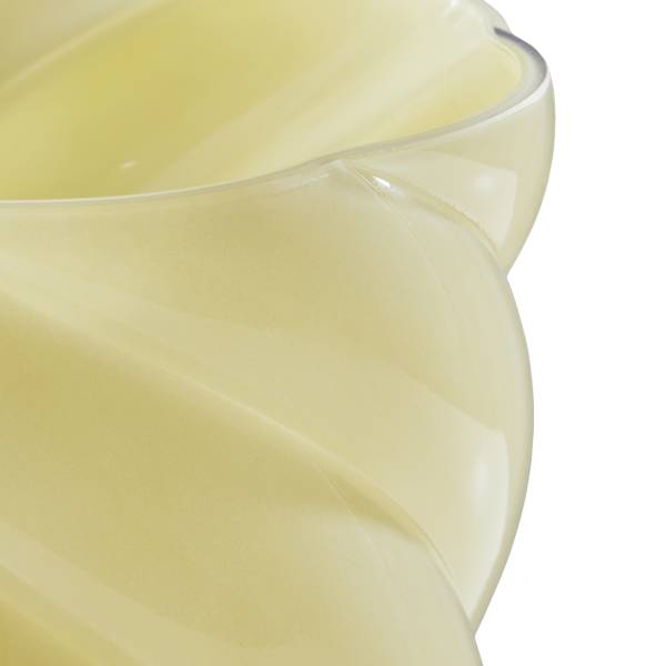 Vaso SWIRL Vetro - Giallo pastello