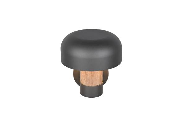 Außenwandleuchte Fraser mit Sensor Aluminium - 1-flammig - Dunkelgrau / Beige