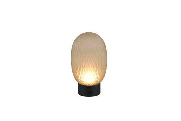 LED-Tischleuchte Facette Farbglas / Eisen - 1-flammig - Grün