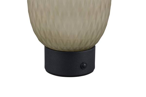 LED-Tischleuchte Facette Farbglas / Eisen - 1-flammig - Grün