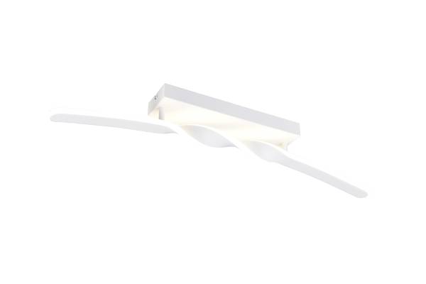 LED-Deckenleuchte Ginko Eisen / Silikon - 1-flammig - Weiß