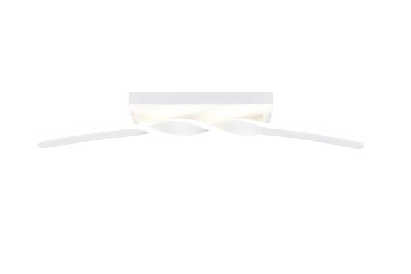 LED-Deckenleuchte Ginko Eisen / Silikon - 1-flammig - Weiß