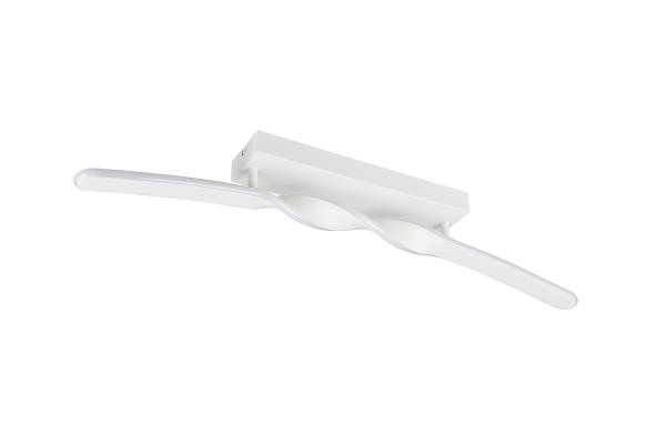 LED-Deckenleuchte Ginko Eisen / Silikon - 1-flammig - Weiß
